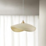 Modern Resin Flow Form Layered Pendant Light Organic Sculptural Ceiling Lamp