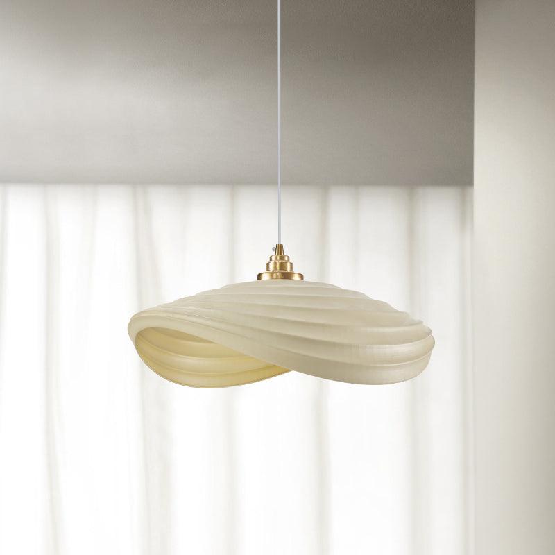 Modern Resin Flow Form Layered Pendant Light Organic Sculptural Ceiling Lamp