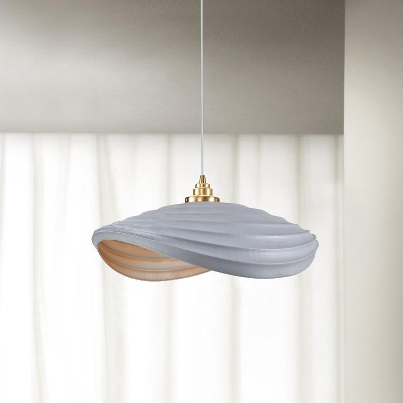 Modern Resin Flow Form Layered Pendant Light Organic Sculptural Ceiling Lamp