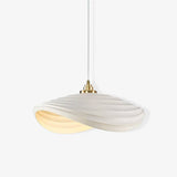 Modern Resin Flow Form Layered Pendant Light Organic Sculptural Ceiling Lamp