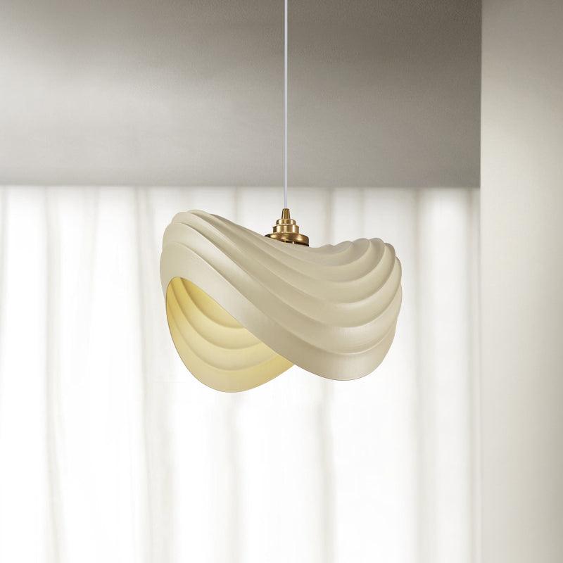 Modern Resin Flow Form Layered Pendant Light Organic Sculptural Ceiling Lamp