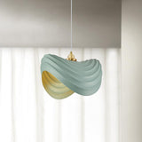 Modern Resin Flow Form Layered Pendant Light Organic Sculptural Ceiling Lamp