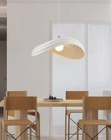 Modern Resin Flow Form Layered Pendant Light Organic Sculptural Ceiling Lamp