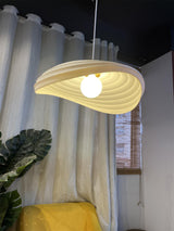 Modern Resin Flow Form Layered Pendant Light Organic Sculptural Ceiling Lamp