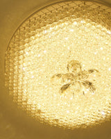 Modern Resin Pendant Light with Crystal Accents White and Beige LED Ceiling Fixture for Elegant Interiors