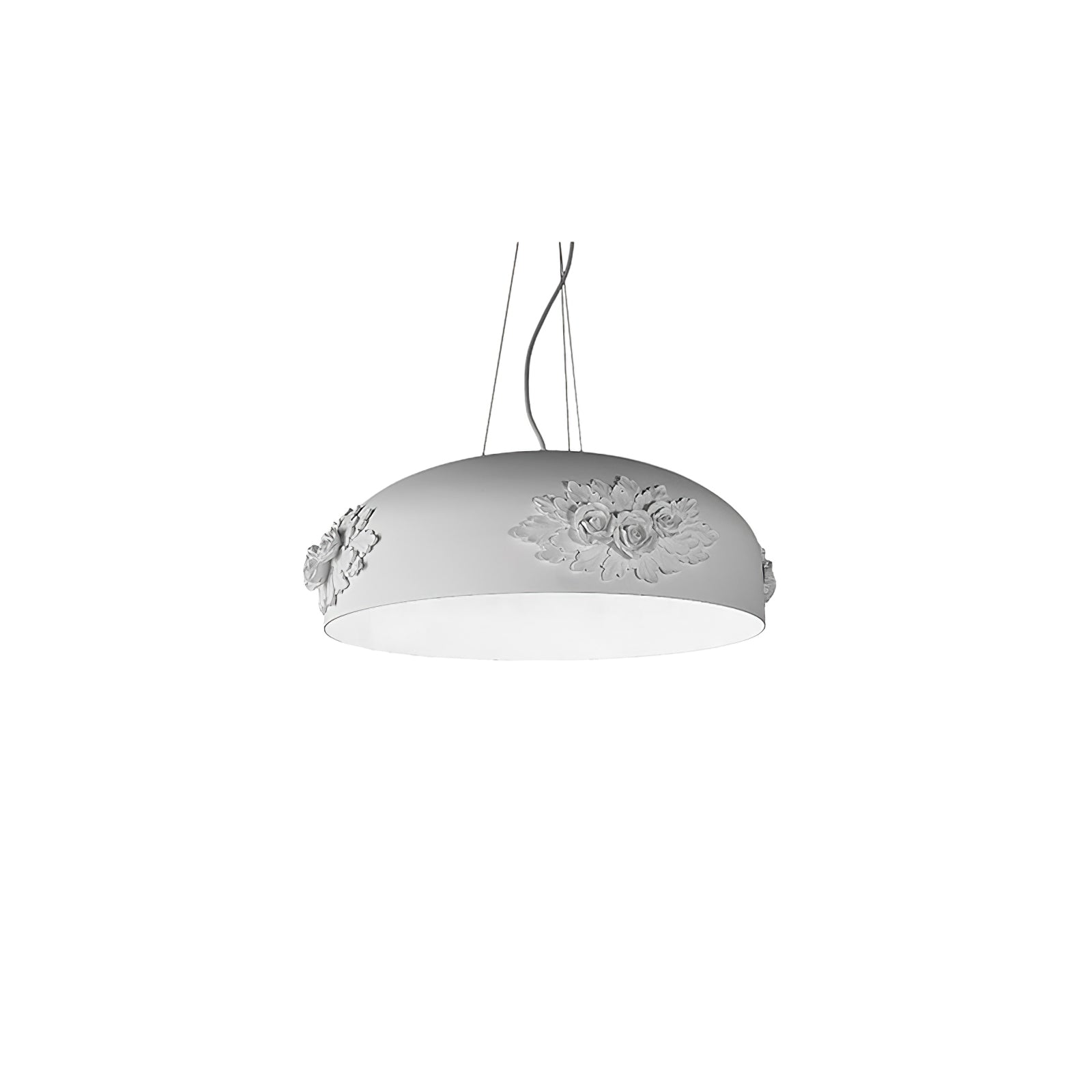 Modern Resin Pendant Light with Crystal Accents White and Beige LED Ceiling Fixture for Elegant Interiors
