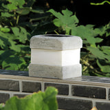 Modern Resin Stone Solar Garden Lights Waterproof Outdoor LED Pathway Landscape Lamp Warm White
