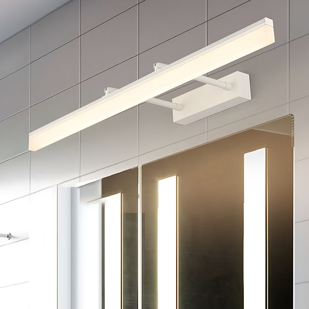Modern Retractable LED Bathroom Vanity Light Over Mirror Stainless Steel Fixture Acrylic Bar