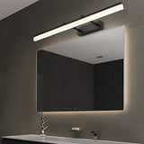 Modern Retractable LED Bathroom Vanity Light Over Mirror Stainless Steel Fixture Acrylic Bar