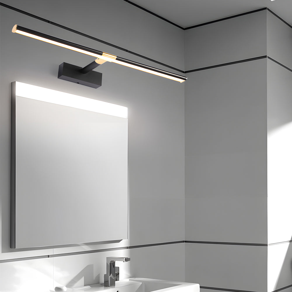 Modern Retractable LED Bathroom Vanity Mirror Light with Adjustable Matte Aluminum Rod