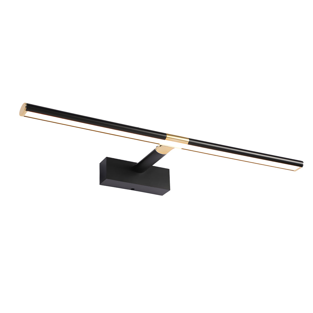 Modern Retractable LED Bathroom Vanity Mirror Light with Adjustable Matte Aluminum Rod