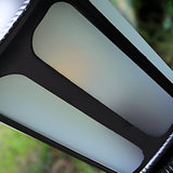 Modern Retro Black Outdoor Path Post Light Waterproof Garden Lawn Lantern with Glass Shade