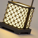 Modern Retro Solar Powered Outdoor Lantern Waterproof LED Lawn Light with Portable Handle