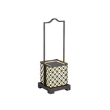 Modern Retro Solar Powered Outdoor Lantern Waterproof LED Lawn Light with Portable Handle