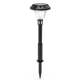 Modern RGB and Warm White Solar Pathway Lights Waterproof Outdoor Landscape Lamps 4 Pack