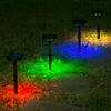 Modern RGB Solar Lawn Lights Waterproof Outdoor LED Pathway Lighting for Garden and Landscape