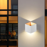 Modern Rhombus LED Outdoor Wall Light Waterproof Exterior Up and Down Sconce for Patio and Garden