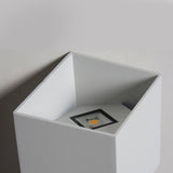 Modern Rhombus LED Outdoor Wall Light Waterproof Exterior Up and Down Sconce for Patio and Garden