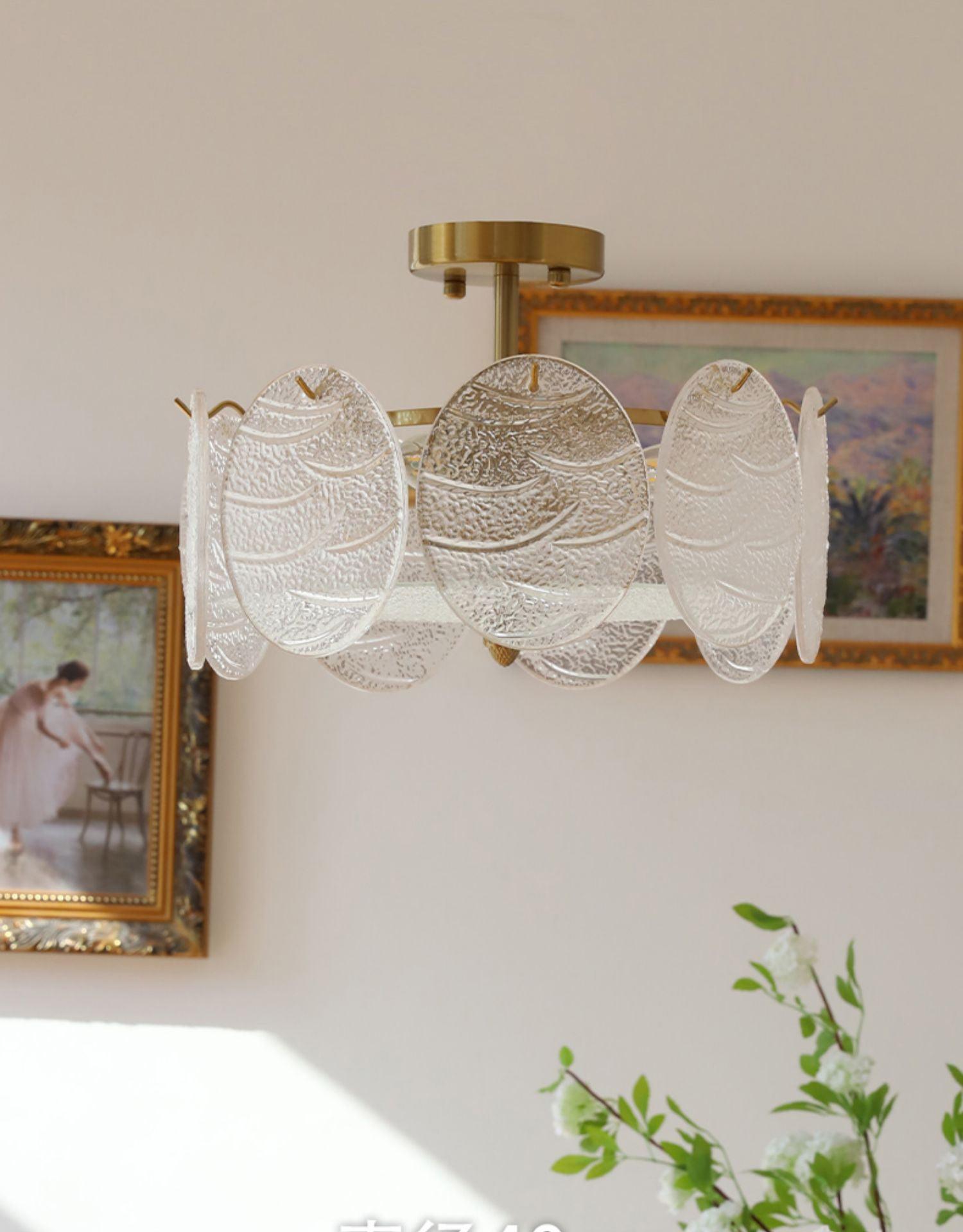 modern-ribbed-glass-chandelier-ceiling-lamp-with-clear-panels-and-gold-finish-hardware