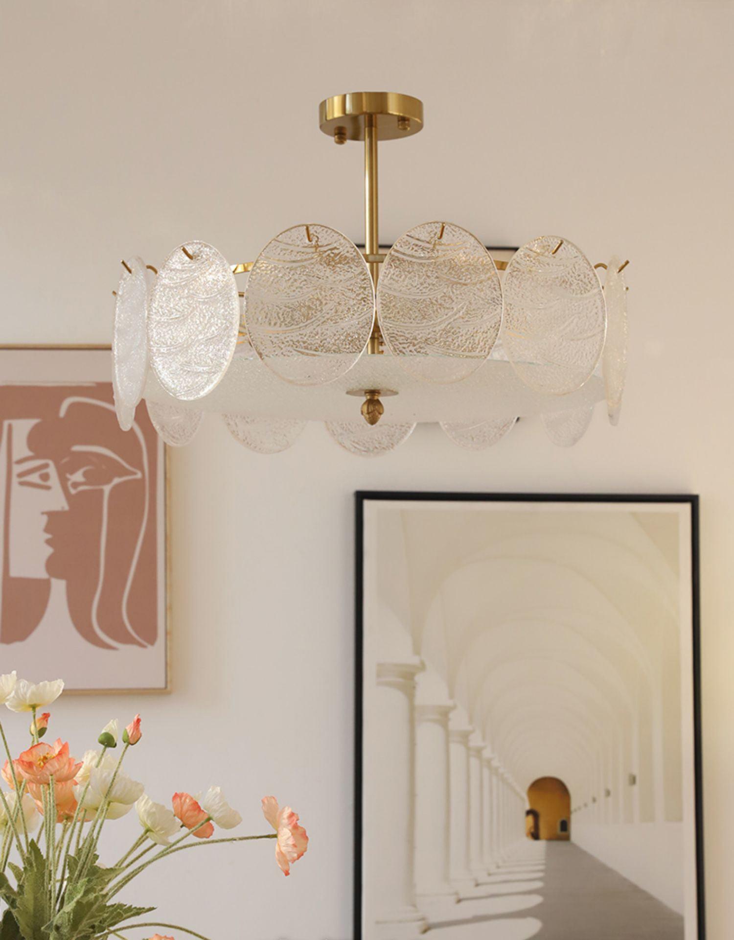 modern-ribbed-glass-chandelier-ceiling-lamp-with-clear-panels-and-gold-finish-hardware