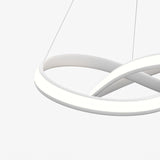 Modern Ribbon LED Chandelier with Remote Control Dimmable Lighting for Dining Room