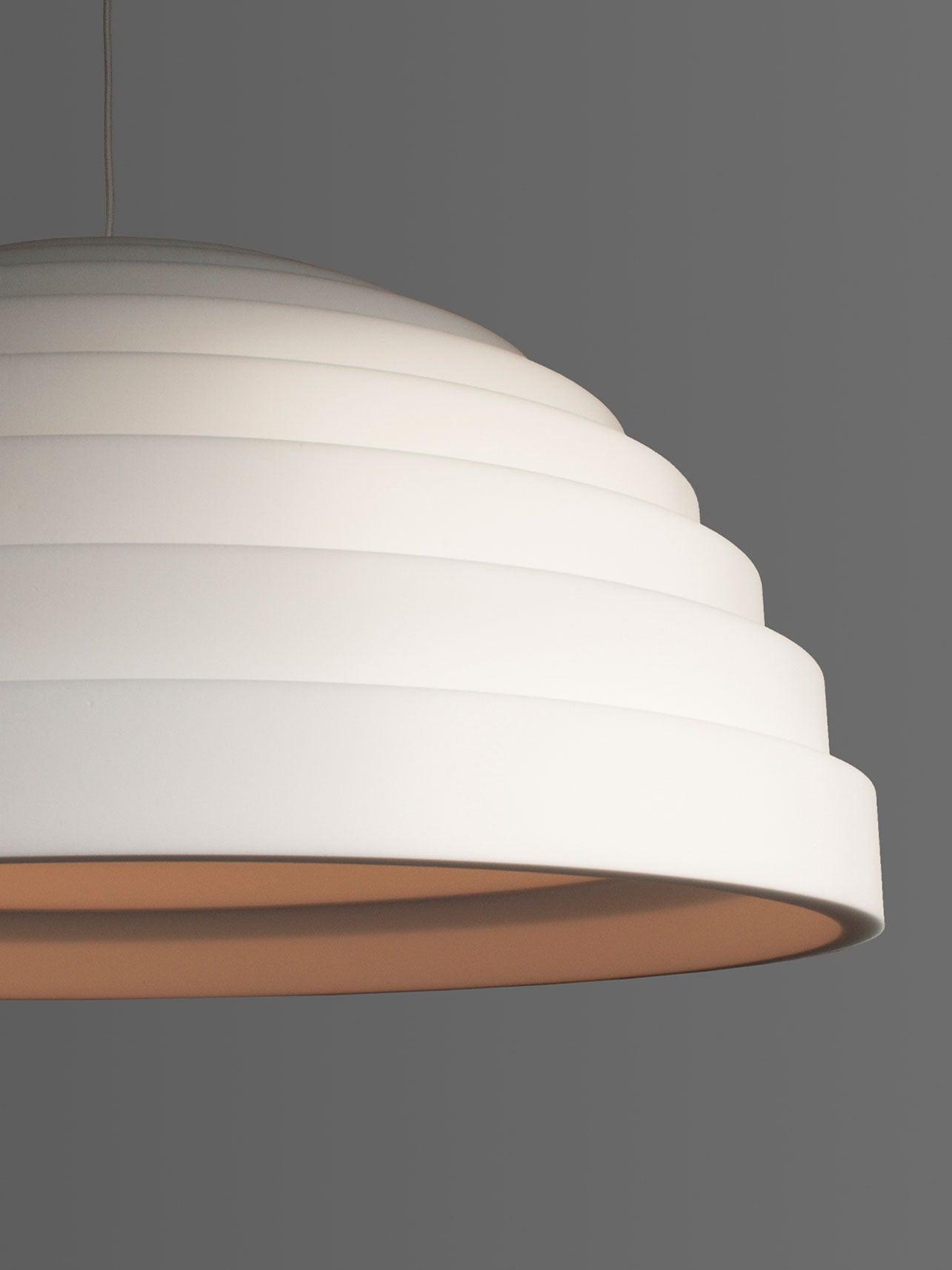 Modern Rice Field Acoustic Ceiling Lamp with Sound Absorbing Melamine Foam and Resin Finish