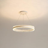 Modern Ring LED Pendant Light Circular Chandelier for Staircase and Entryway