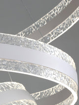 Modern Ring LED Pendant Light Circular Chandelier for Staircase and Entryway