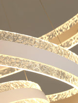 Modern Ring LED Pendant Light Circular Chandelier for Staircase and Entryway