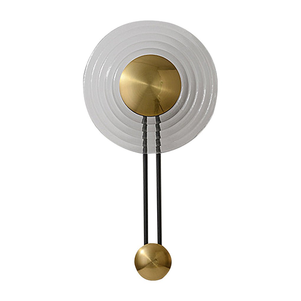 Modern Ripple Glass LED Wall Sconce with Corrugated Shade for Bedside and Living Room Decor