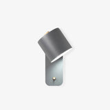 Modern Rotatable Cylinder Wall Lamp Adjustable Metal Sconce for Bedroom and Living Room