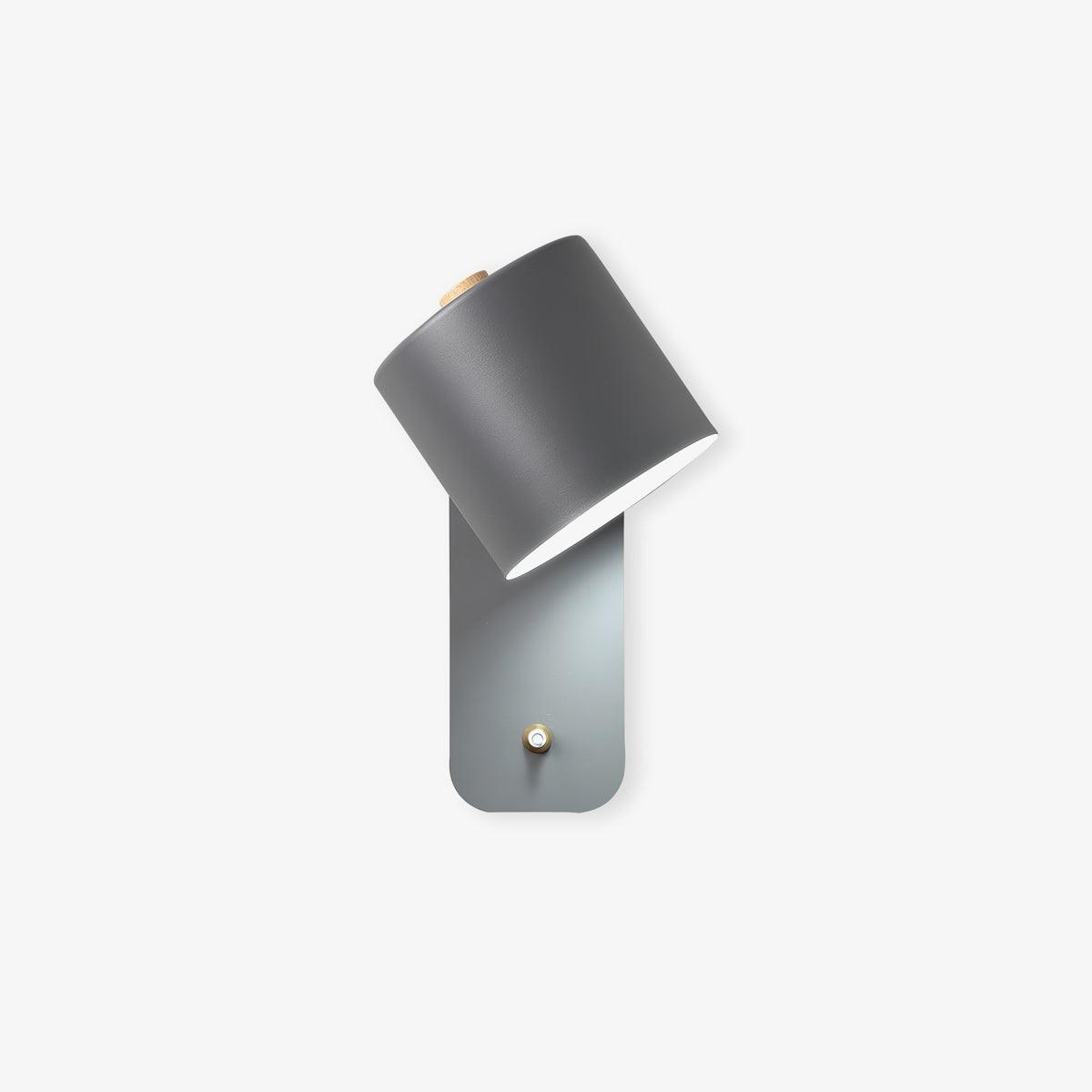 Modern Rotatable Cylinder Wall Lamp Adjustable Metal Sconce for Bedroom and Living Room