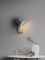 Modern Rotatable Cylinder Wall Lamp Adjustable Metal Sconce for Bedroom and Living Room