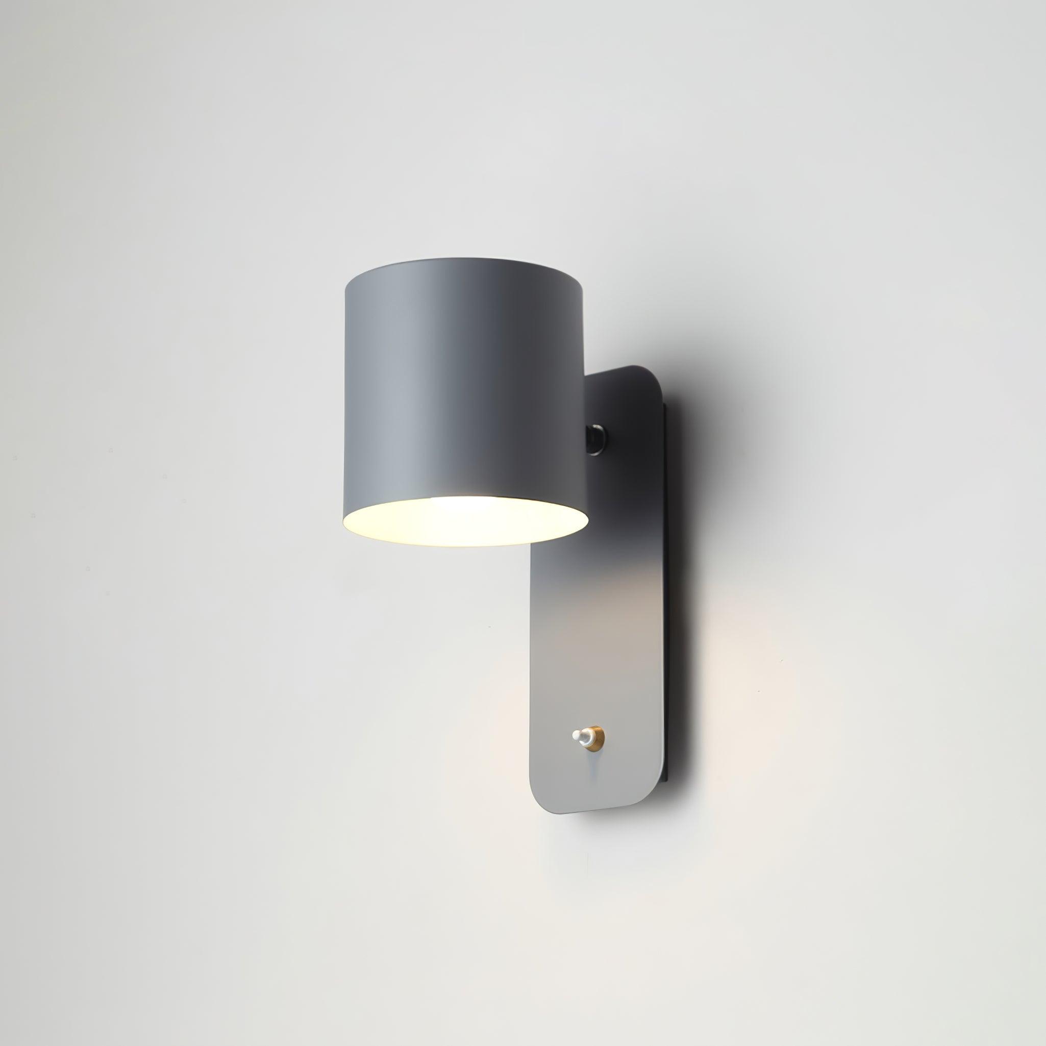 Modern Rotatable Cylinder Wall Lamp Adjustable Metal Sconce for Bedroom and Living Room