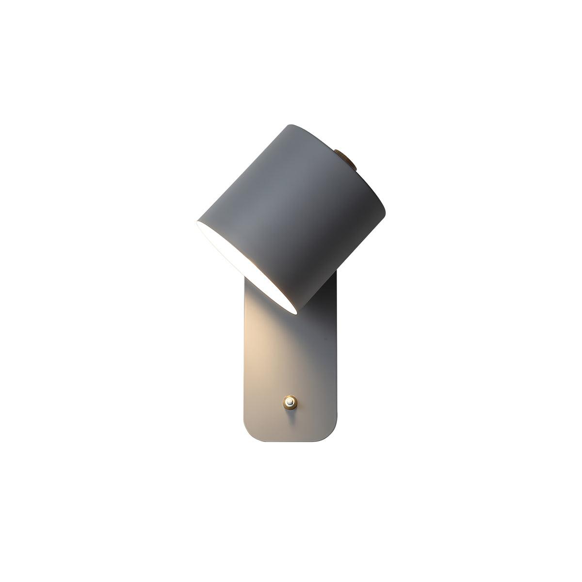 Modern Rotatable Cylinder Wall Lamp Adjustable Metal Sconce for Bedroom and Living Room