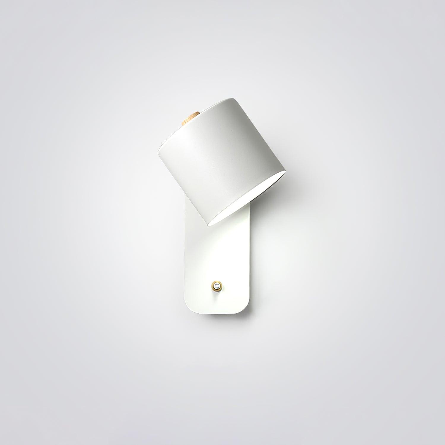 Modern Rotatable Cylinder Wall Lamp Adjustable Metal Sconce for Bedroom and Living Room