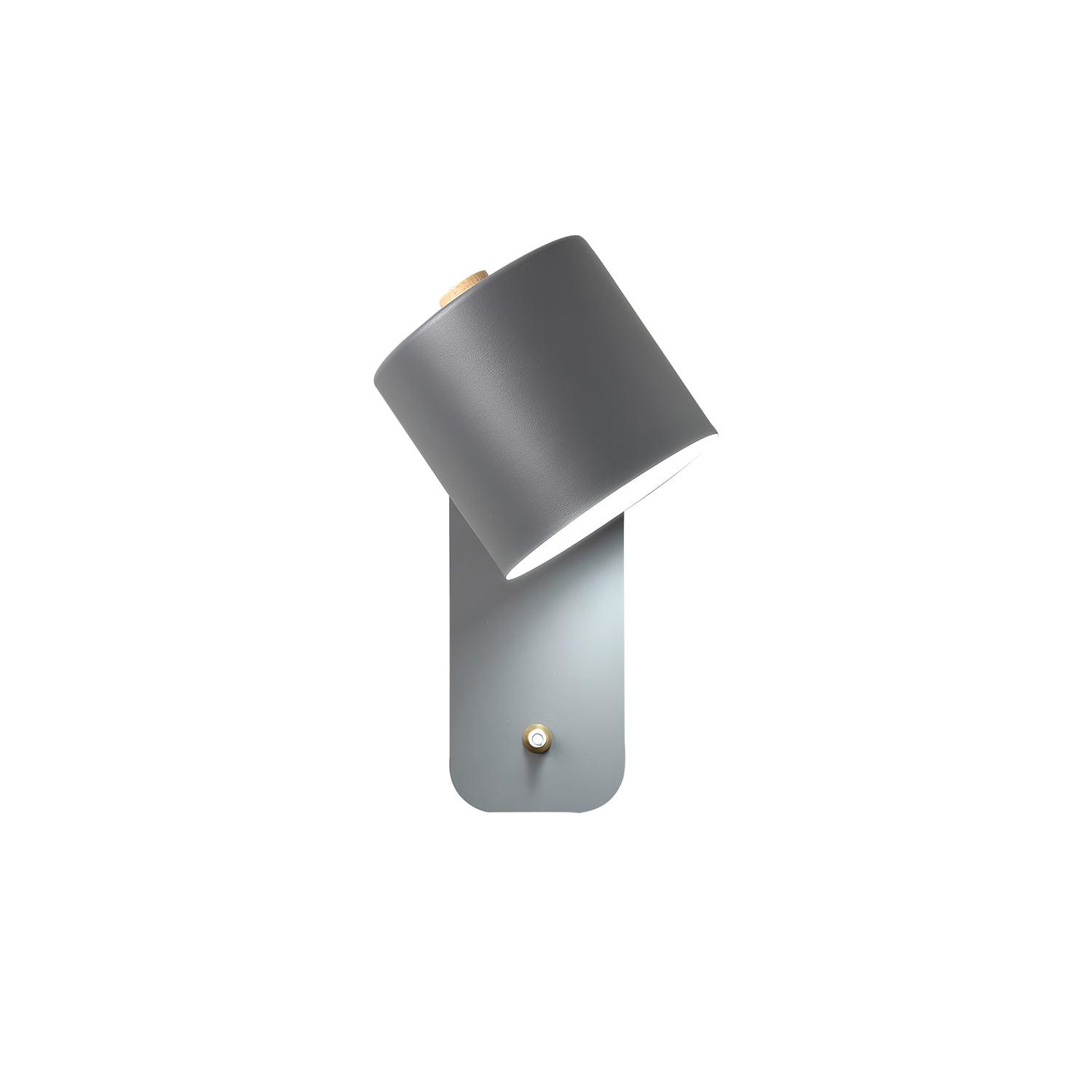 Modern Rotatable Cylinder Wall Lamp Adjustable Metal Sconce for Bedroom and Living Room