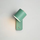 Modern Rotatable Cylinder Wall Lamp Adjustable Metal Sconce for Bedroom and Living Room