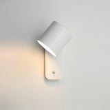 Modern Rotatable Cylinder Wall Lamp Adjustable Metal Sconce for Bedroom and Living Room