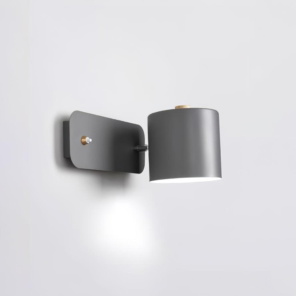 Modern Rotatable Cylinder Wall Lamp Adjustable Metal Sconce for Bedroom and Living Room