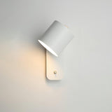 Modern Rotatable Cylinder Wall Lamp Adjustable Metal Sconce for Bedroom and Living Room