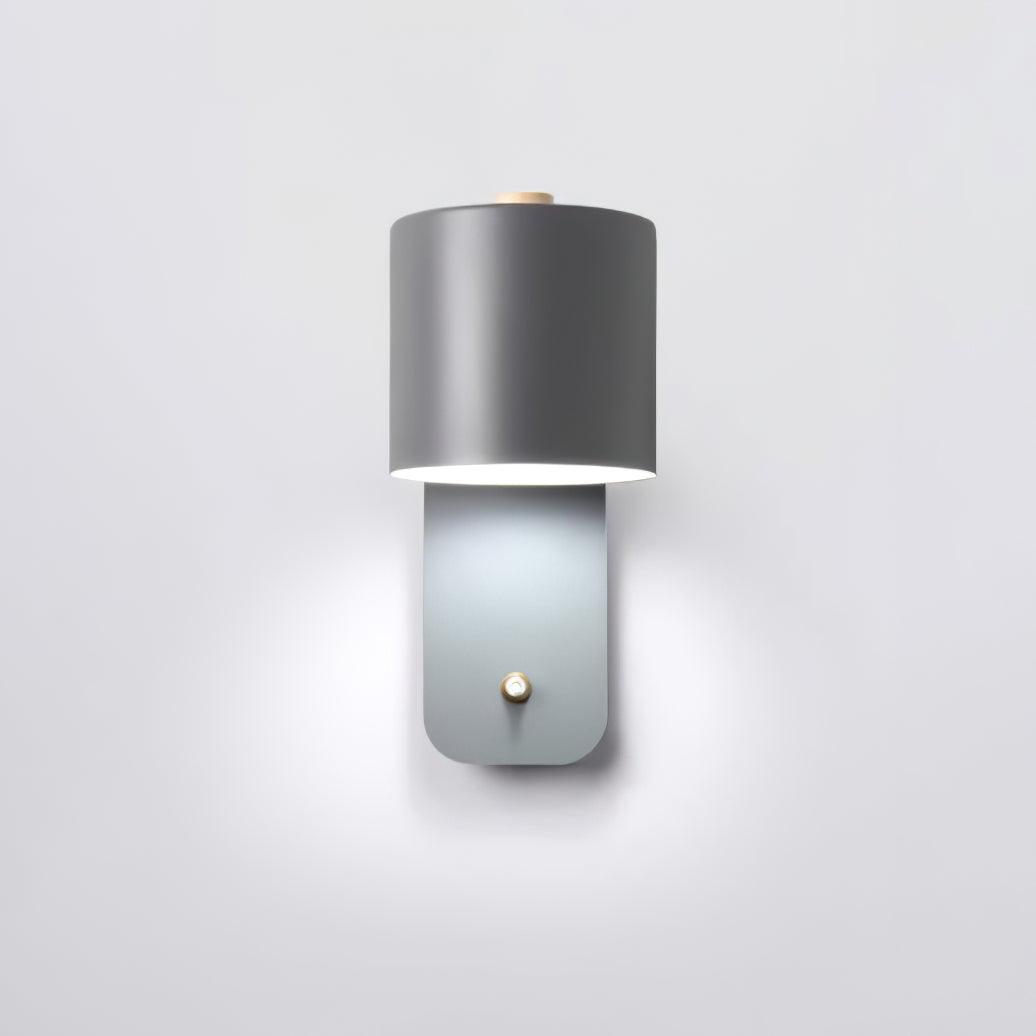 Modern Rotatable Cylinder Wall Lamp Adjustable Metal Sconce for Bedroom and Living Room
