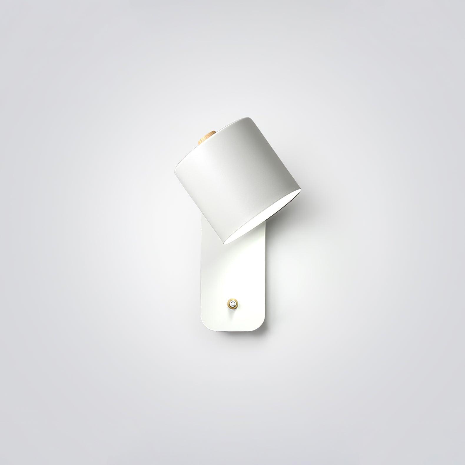 Modern Rotatable Cylinder Wall Lamp Adjustable Metal Sconce for Bedroom and Living Room