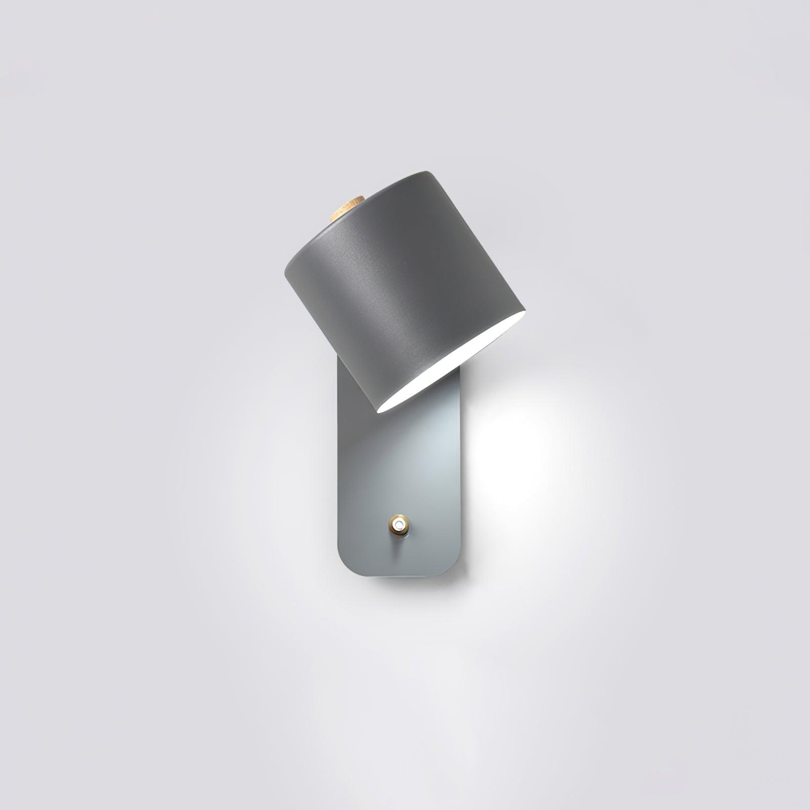 Modern Rotatable Cylinder Wall Lamp Adjustable Metal Sconce for Bedroom and Living Room