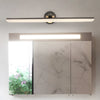 Modern Rotatable LED Bathroom Vanity Light Bar with Copper Frame in Black and Gold