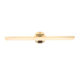 Modern Rotatable LED Bathroom Vanity Light Bar with Copper Frame in Black and Gold