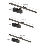 Modern Rotatable LED Bathroom Vanity Light Linear Adjustable Wall Sconce Lighting