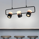 Modern Rotatable LED Nordic Chandelier Electroplated Metal Pendant Light for Dining Room