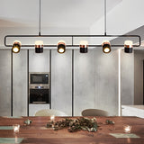 Modern Rotatable LED Nordic Chandelier Electroplated Metal Pendant Light for Dining Room