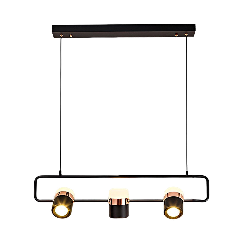 Modern Rotatable LED Nordic Chandelier Electroplated Metal Pendant Light for Dining Room